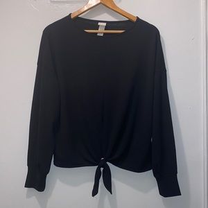 H&M tie front top